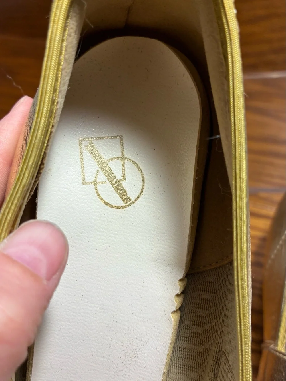 Vintage Majestic Promenaders Gold Leather Square Dance Shoes Size 7 Narrow